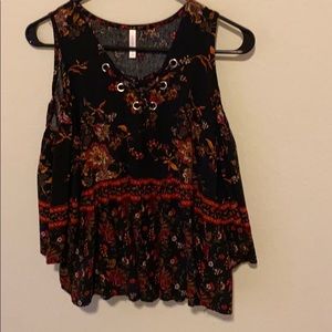 Long sleeve boho top